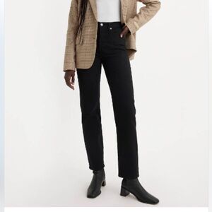 Levi’s Wedgie Straight Fit Jeans (Black Sprout, 29)